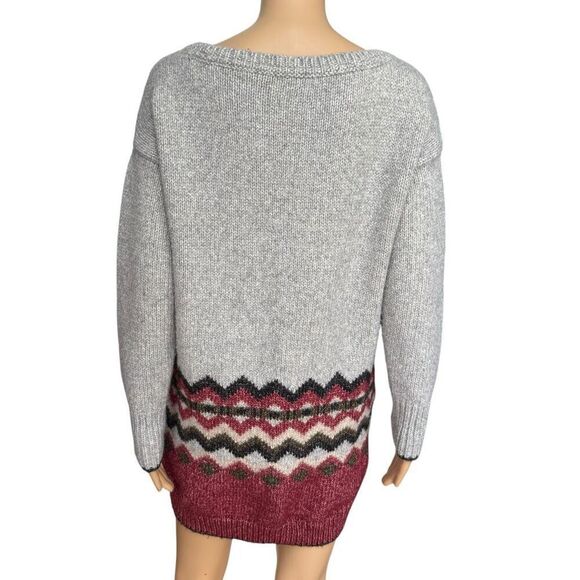 Victoria's Secret Wool/Alpaca Blend Fair Isle Oversized Sweater tunic size S - Picture 2 of 7